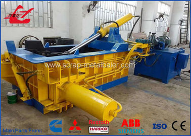 kupować Żółty Poziome Złomowe Prasa Metalowa / Automatyczna Kontrola Hydrauliczna Złomowa Maszyna Balująca 18.5kw ~ 110kw online manufacture