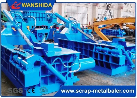 kupować Hydrauliczna prasa do złomu o nacisku 1600 kN Sterowanie PLC do złomu stalowego i aluminiowego Rozmiar beli 400 × 400 mm online manufacture