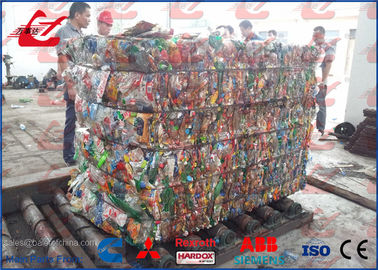 125 Ton Poziome Baler Odpady Butelka PET Maszyny Do Wykańczania Butelek Z Tworzyw Sztucznych I Kartonów