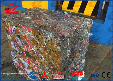 Złomu Ciężkich Odpadów Aluminium Może Compactor Machine, 125 Ton Napoje Może Baler Machine